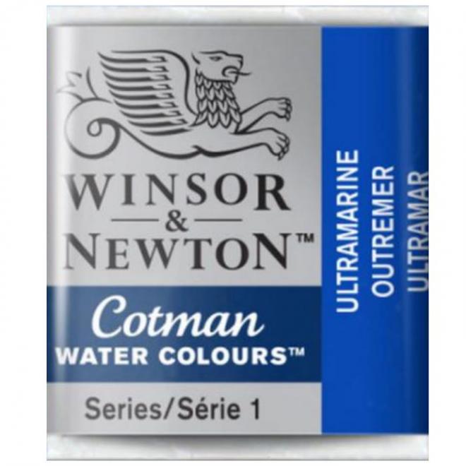 Water colour Half Pan 660 Ultramarine Winsor & Newton Cotman - 094376901788