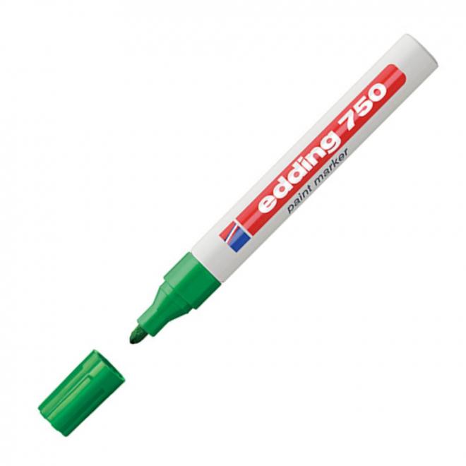 Μαρκαδόρος Edding 750/4 fine paint marker πράσινος - 4004764018536