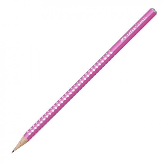 Μολύβι Faber Castell grip sparkle ροζ 118212 - 4005401182122