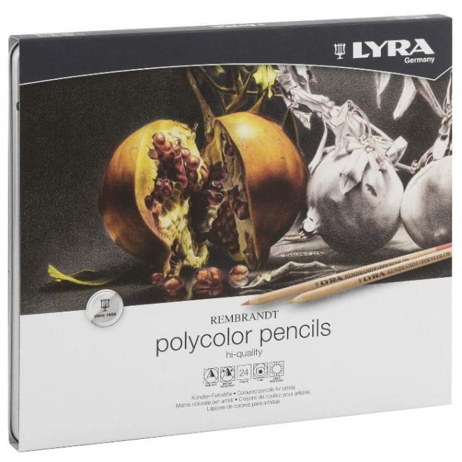 Ξυλομπογιές Lyra Polycolor Rembrandt 24τεμ 2001240 - 4084900170311