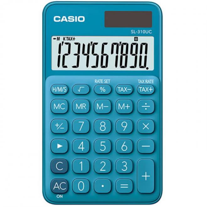 Αριθμομηχανή Casio Sl-310UC-BU μπλε 10Ψ. - 4549526612817