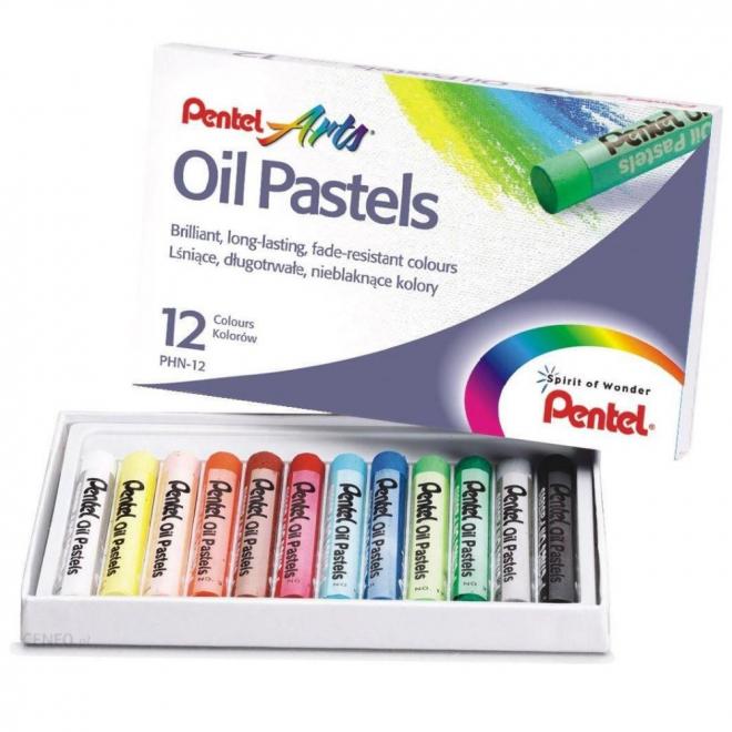 Λαδοπαστέλ / oil-pastel Pentel 12τεμ. PHN-12 - 4711577003573