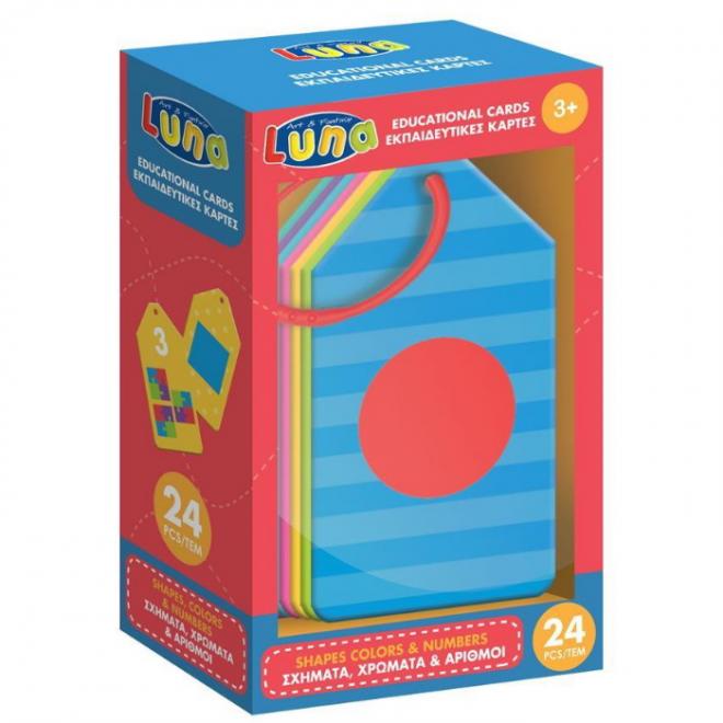 Εκπαιδευτικό Παιχνίδι Luna Κάρτες Σχήματα, Χρώματα & Αριθμοί 000621789 - 5205698533181