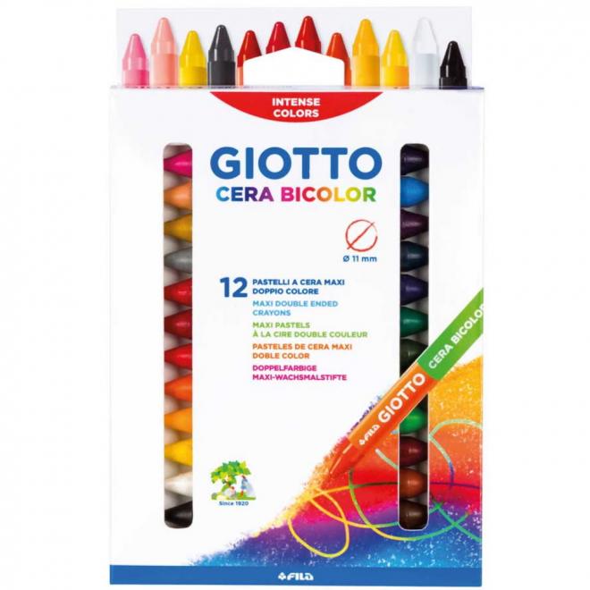 Κηρομπογιές Giotto Cera Maxi Duo 12τεμ. 291300 - 8000825035821