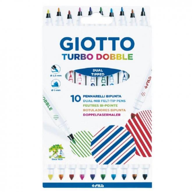 Μαρκαδόροι Giotto turbo dobble 10τεμ. 424600 - 8000825424601