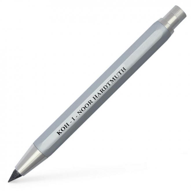 Μολύβι μηχανικό KOH-I-NOOR 5.60mm. με ξύστρα 5640 silver - 8593539617013